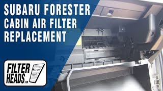 How to Replace Cabin Air Filter 2010 Subaru Forester | AQ1149