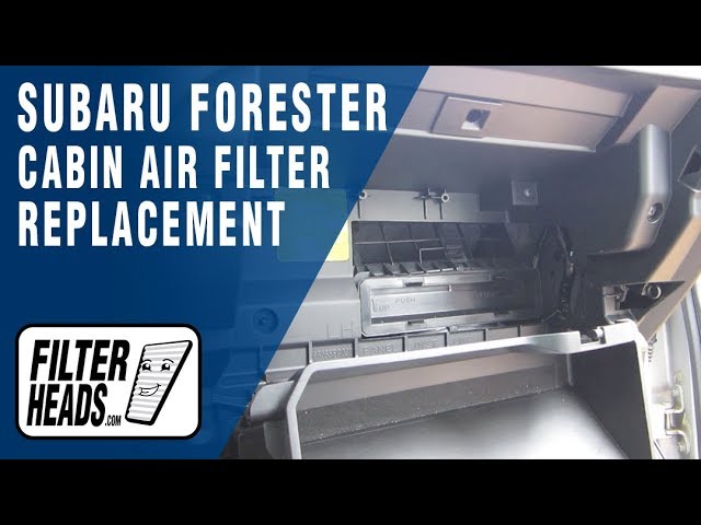 How to Replace Cabin Air Filter Subaru Forester - YouTube