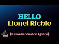 Hello - Lionel Richie (Karaoke Version Lyrics)