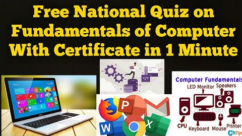 Free National Quiz on Computer Science with Certificate in 1 Minute|Fundamentals of computer science