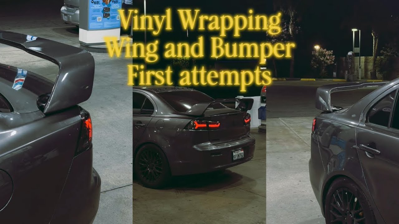 Vinyl Wrapping Spoiler and Bumper For The First Time| Vvivid + Wrap
