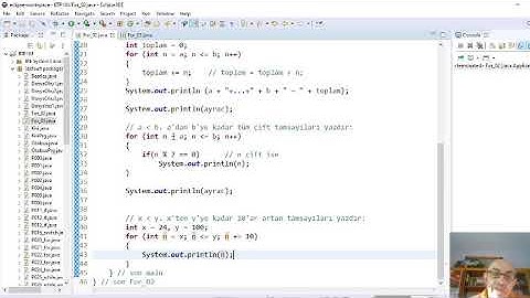 Java (TR-03): for döngüsü oluşturmak - 2 (for loops - 2)
