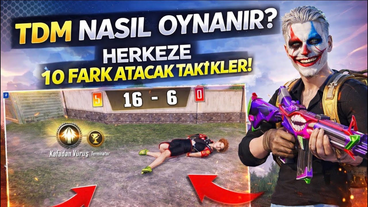TDM nasıl oynanır rakibe korku saldık bu oynayışla herkeze 10 fark 1️⃣