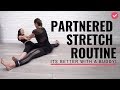 15 minute Partnered Stretch routine with trainers Chloe Bruce and Grace Bruce