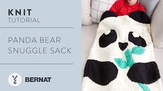 How to Knit the Panda Bear Snuggle Sack