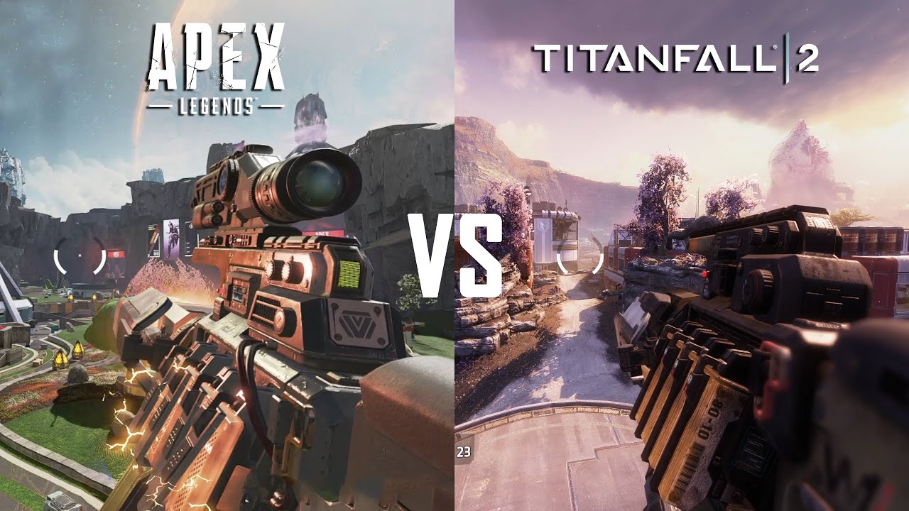 S18 Apex Charge Rifle vs Titanfall 2 Charge Rifle
