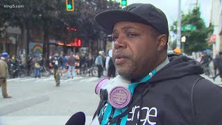 Omari Salisbury talks about police moving protesters out of the CHOP zone