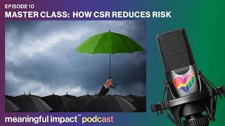 How CSR Reduces Risk
The full transcript of this episode and reference materials are available at https://meaningfulimpact.com/podcast/how-csr-reduces-risk/
This Master Class features an interview with Professor Wayne Visser, who explains how environmental sustainability and social responsibility can reduce a company’s risk of financial loss.
To evaluate which reputation risks have the most potential to damage a company, this special edition of Meaningful Impact explains how to conduct a Stakeholder Materiality Assessment as input for a Risk Register. That evaluation produces a list of risk-associated issues, sorted in priority order.
Professor Visser then explains how to align a company’s corporate responsibility initiatives with the highest-impact issues, to prepare and inoculate against reputation damage, in the event that a potential trigger for a PR crisis occurs. CSR activities discussed include: sustainable business practices (including among suppliers), corporate volunteering, community relationship building, and ‘positive’ lobbying.
Professor Visser is a Fellow and Head Program Instructor at the University of Cambridge Institute for Sustainability Leadership. Professor Visser has published 44 books on corporate responsibility and sustainability. He has presented that work via more than 600 keynote speeches, lectures, courses and workshops in over 50 countries.
Subscribe to Meaningful Impact wherever you listen to podcasts.
*MEANINGFUL IMPACT PODCAST*
Get inspired by stories about purpose-driven leaders who overcome enormous challenges to achieve a triple win: a win for a philanthropic cause; a win for their companies; and a win for their project teams. Each episode of the Meaningful Impact podcast reveals surprising, behind-the-scenes stories about the development of award-winning advertising, cause marketing campaigns, and corporate social responsibility (CSR) initiatives.
▶️ Listen on YouTube Music: https://meaningfulimpact.com/youtube
▶️ Listen on Apple Podcasts: https://meaningfulimpact.com/apple
▶️ Listen on Spotify: https://meaningfulimpact.com/spotify
▶️ Listen on Amazon Music: https://meaningfulimpact.com/amazon
➡️ Episode transcripts: https://meaningfulimpact.com/episodes/
*CONNECT WITH MEANINGFUL IMPACT*
Get social media updates announcing excellent examples of mutually-beneficial corporate citizenship:
https://www.linkedin.com/company/meaningfulimpact/
https://twitter.com/csr
https://www.instagram.com/causemarketing/
✉️ Subscribe at https://meaningfulimpact.com/subscribe
✉️ Contact us at https://meaningfulimpact.com/contact How CSR Reduces Risk
