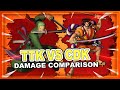 600 mastery cdk and ttk damage comparison  blox fruits