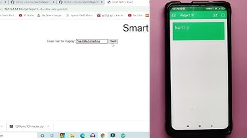 Smart Notice Board NodeMCU Blynk LCD Widge