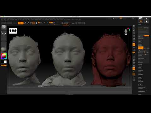 merge visible zbrush