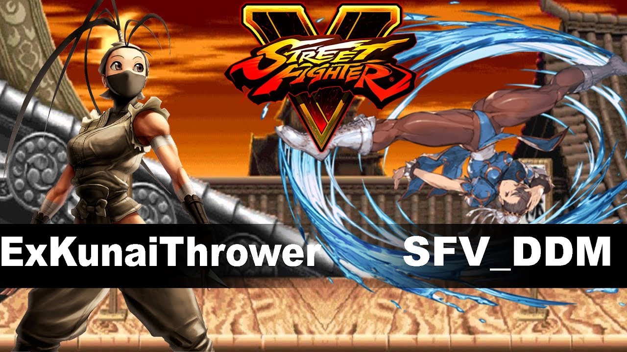 SFVAE: ExKunaiThrower (Ibuki) vs SFV_DDM (Chun-Li) Ranked Match Set