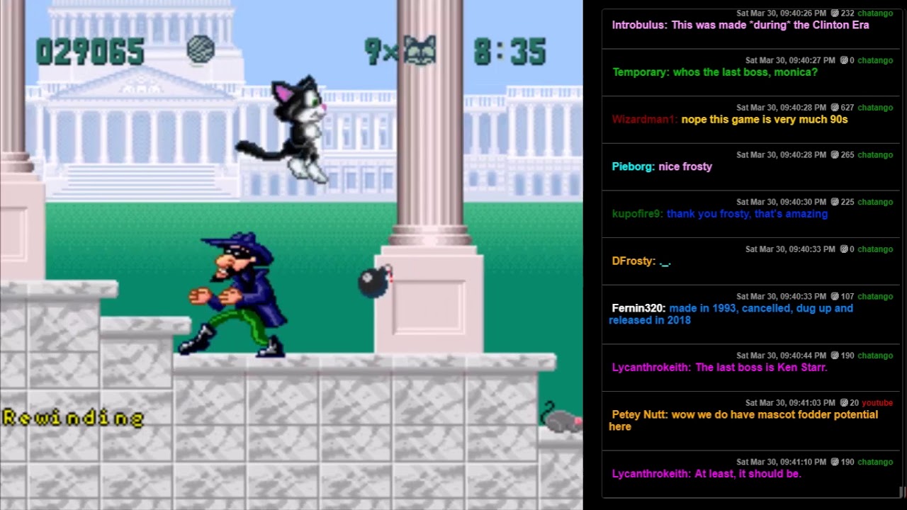Socks the Cat Rocks the Hill (SNES) 01 Let's Harass The Prez YouTube