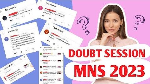 MNS 2024 Shortlisting, CBT, PAT, interview and medical examination doubts | #mns2023 #mnscbt #neet