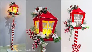 Haz Tu Farol Navideño de Forma económica  - Manualidades Navideños Para Vender - Adornos Navideños 🎄