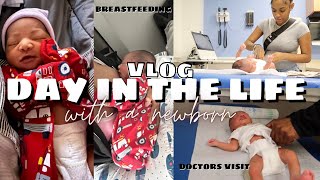 VLOG:Day In The Life With A 4 Day Old Newborn|Doctors Appointment|PostPartum Update|TIANNAMARIE