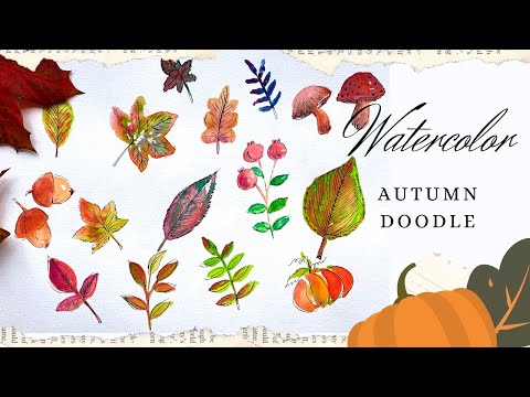 Easy Watercolor Doodles for Beginners: Step-by-Step