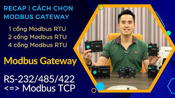 Recap | 3 loại Gateway Modbus RTU (RS-485/232/422) sang Modbus TCP thông dụng