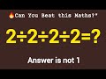 99% People Get This Wrong — Are You the 1% Who Can Solve It?#maths 