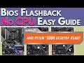 EASY Bios Flashback: Ryzen Motherboard Bios Update Without CPU - X570, B550, X470, B450