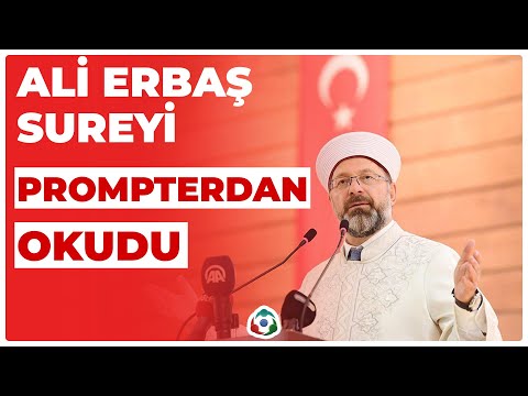 Ali Erbaş Sureyi Prompterdan Okudu I KRT Haber