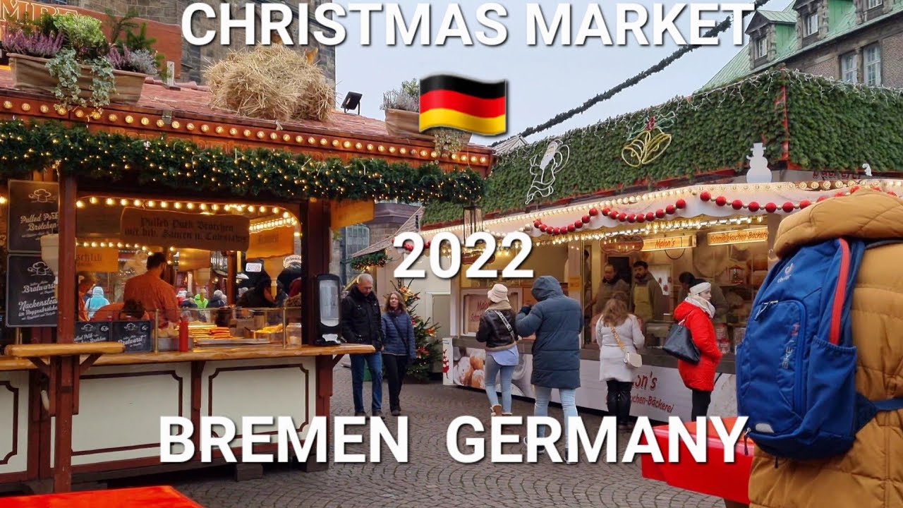 4k Bremen City Germany Christmas market tour 2022 - YouTube
