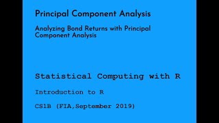 Analyzing Bond Returns with Principal Component Analysis