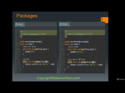 JAVA Tutorials - 31 What are Java packages
