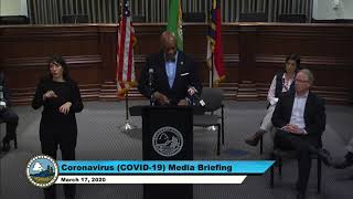 Coronavirus (COVID-19) Media Briefing from March 17, 2020.
