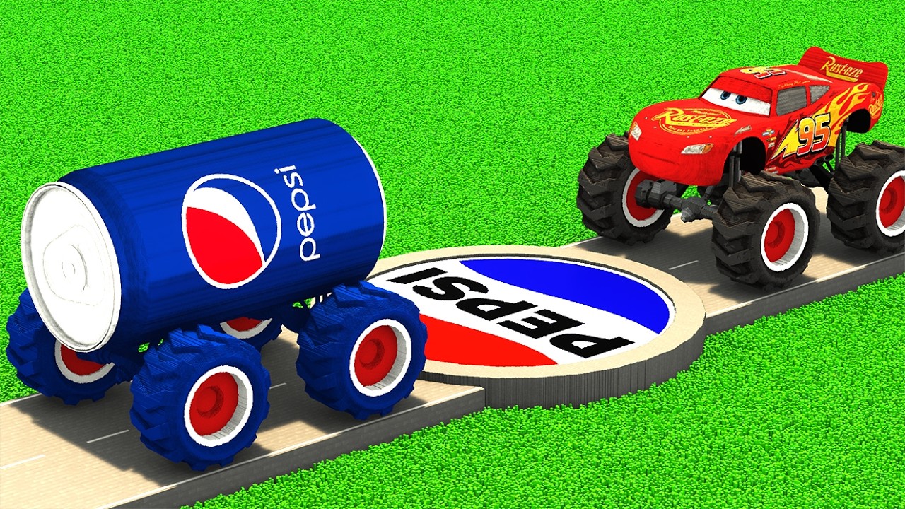 MONSTER TRUCKS vs PEPSI PORTAL in Teardown