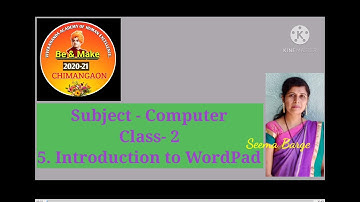 Class 2 Computer 5  Introduction to WordPad