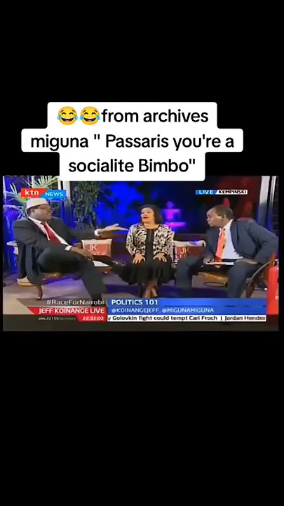 This day Miguna cooked Passaris 😂🤣 #news #riggyg #africancapital #migunamiguna #riggyg