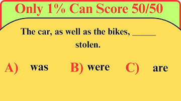 Only 1% Can Score 50/50 in This English Grammar Test! 💥 | Are You a Real Grammar Master?