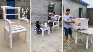 Making Chair And Table With Pvc Pipe