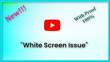 Youtube White Screen Problem Android & Ios - 2022 - Fix