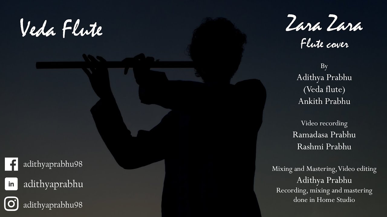 Zara Zara Flute Cover Veda Flute HD Relaxation Music