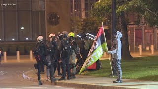 Loud, peaceful protesters return to Niagara Square in downtown Buffalo