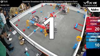 Sunshine Showdown : Default Division - QF #1-1 - 3150A & 1523C vs 5956Z & 88909X - Auton + Driver