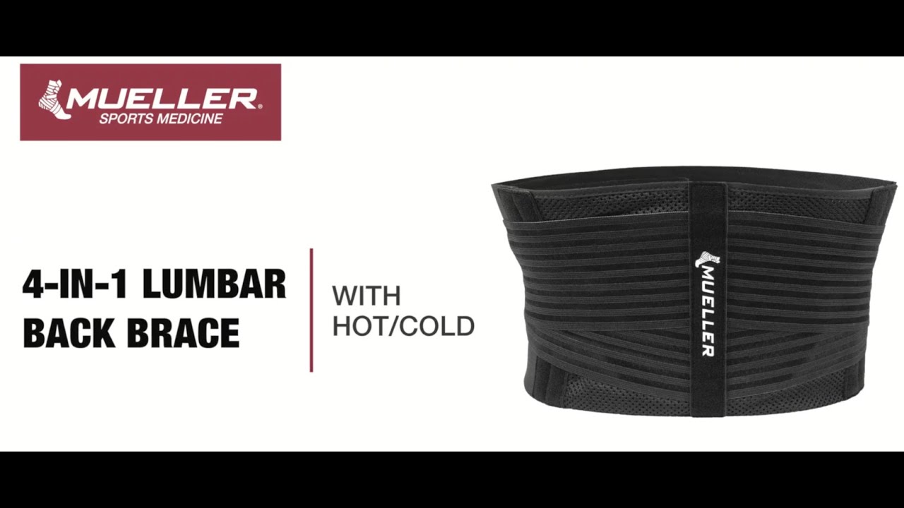 Mueller's 4-IN-1 Lumbar Back Brace Product Details 