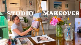 STUDIO MAKEOVER ✩ Opening my own Art Gallery at 20yrs old