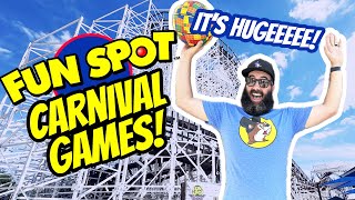 Carnival Games and Roller Coasters at Fun Spot America!