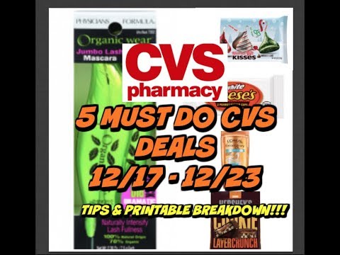 5 MUST DO CVS DEALS 12/17 – 12/23 | TIPS & PRINTABLE LIST | UPDATED!!!