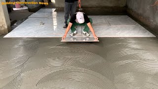 The Method And Skills Of The Craftsmen To Build Beautiful Living Room Floors With Ceramic Tiles by Building Construction News 3,716 views 12 days ago 18 minutes