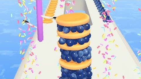 Pancakes Run ASMR Gameplay, Very relaxing and Satisfying All Levels Gameplay walkthrough Android