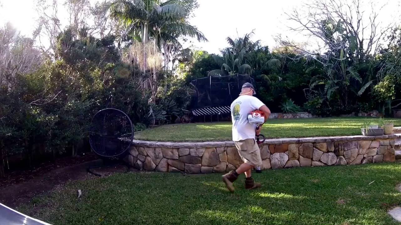 Stihl FS94RC Trimmer Stihl BG86C Blower Honda Self Propelled Lawn Mower