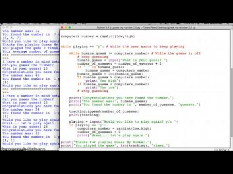 Python - Guess my number - Part 3