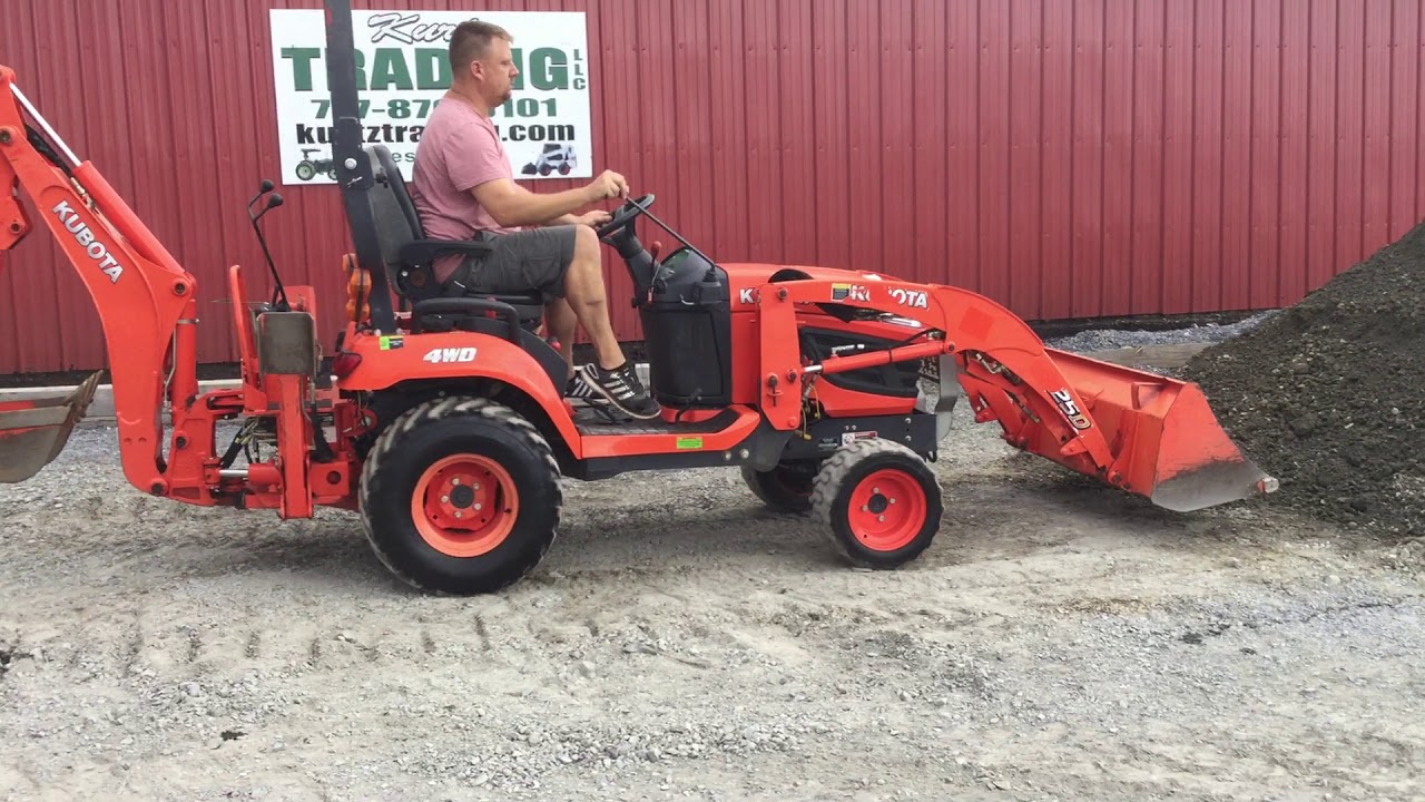 KUBOTA BX25 BACKHOE YouTube