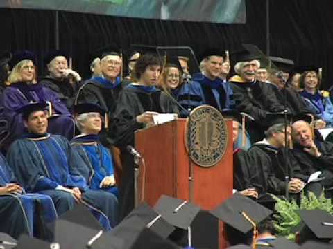 Linkin Park's Brad Delson speaks at UCLA graduation | Part 1