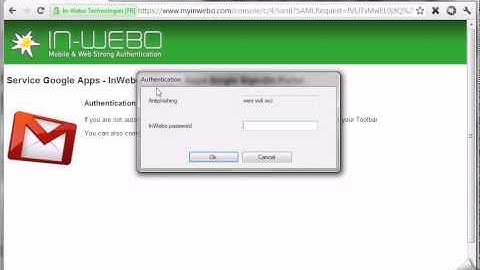 Google Apps secure login with InWebo strong authentication