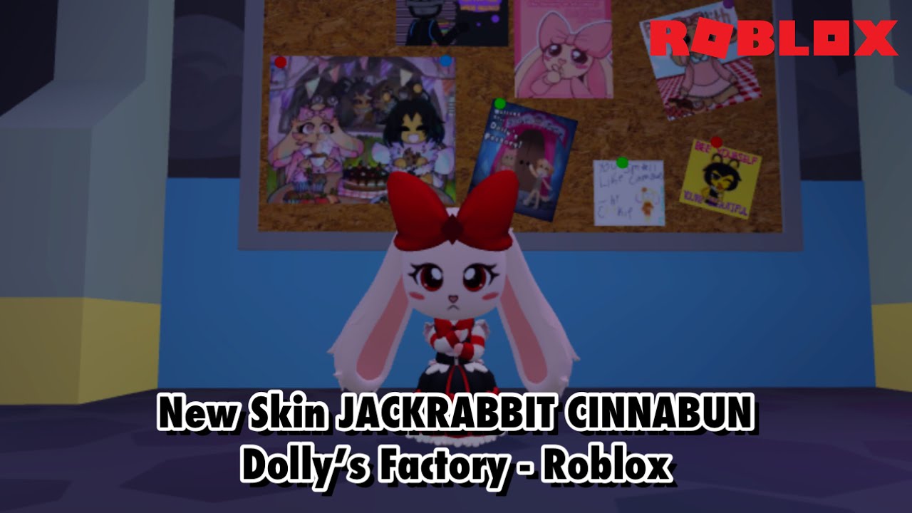 Jack Rabbit Skin New Skin JACKRABBIT CINNABUN Dolly’s Factory - Roblox - YouTube